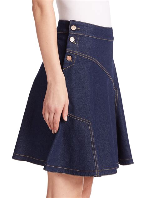 see by chloe skirt|see by chloe denim skirt.